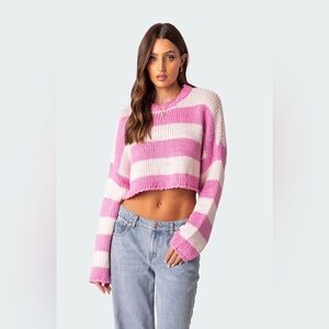 Edikted Ozzy Cropped Knitted Sweater Sz XS/S